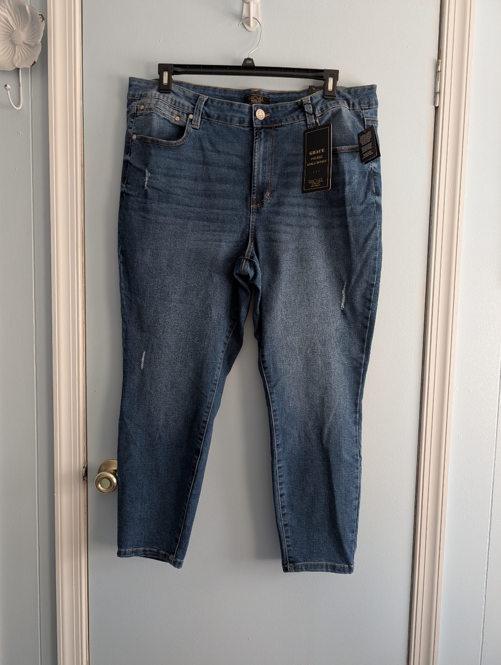 Rachel Roy Classic Stretch Denim Jeans - Medium Blue